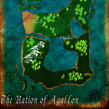 Nation of Agallon Map