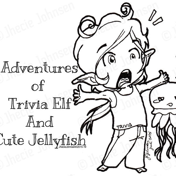 Adventures of Trivia Elf and Cute Jellyfish